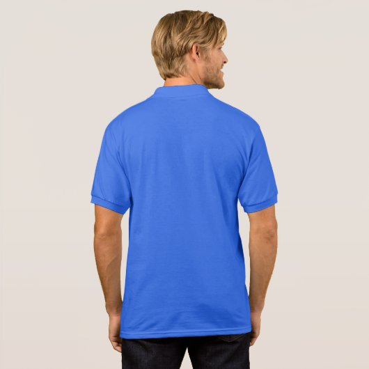 Retro Distress Country Music Patriottic Flag Guita Polo (Achterkant volledig)