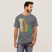 Retro Distressed Rock Climbing funny T-shirt (Voorkant volledig)