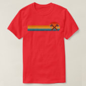Retro Distsed Ax Throwing T-shirt (Design voorkant)