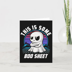 Retro Dit is een aantal Boo Sheet Schattige Ghost Kaart