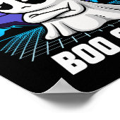 Retro Dit is een aantal Boo Sheet Schattige Ghost  Poster (Hoek)