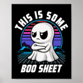 Retro Dit is een aantal Boo Sheet Schattige Ghost  Poster (Voorkant)