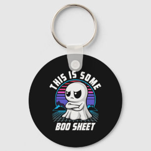 Retro Dit is een aantal Boo Sheet Schattige Ghost  Sleutelhanger