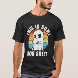 Retro Dit is een aantal Boo Sheet Schattige Ghost T-shirt