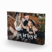 Retro Dit is liefde horizontaal Fotoblokken (Rechts)