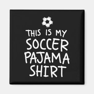 Retro Dit Is Mijn Voetbal Pyjama Shirt Grappig Voe Magneet