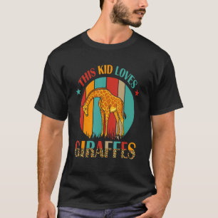 Retro Dit Kind houdt van de Giraffes van Giraffes T-shirt