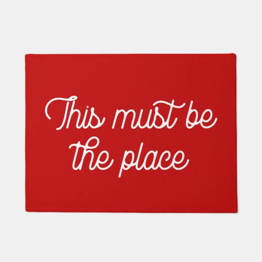 Retro Dit moet de plek zijn Deurmat (Voorkant)