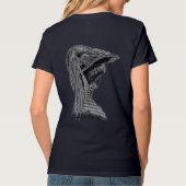 Retro Diva Lady Girl met doether Pet T-shirt (Achterkant)