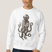 Retro Diving Suit Octopus Grafisch Ontwerp Trui (Voorkant)