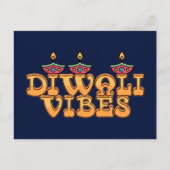 Retro Diwali Vibes Briefkaart (Voorkant)