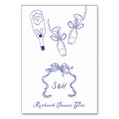 Retro DIY Gevouwen Dolce Kobalt Blauwe Plaats Kaar Kaart (Voorkant)