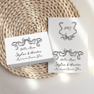 Retro DIY Gevouwen Dolce Vita Plaatskaarten Kaart