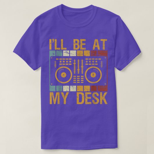 Retro DJ Apparel Music Mixer DJ Mixer  Fun T-shirt (Design voorkant)