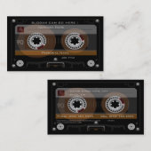 Retro DJ Music Cassette MixTape-Visitekaartje Visitekaartje (Voorkant / Achterkant)
