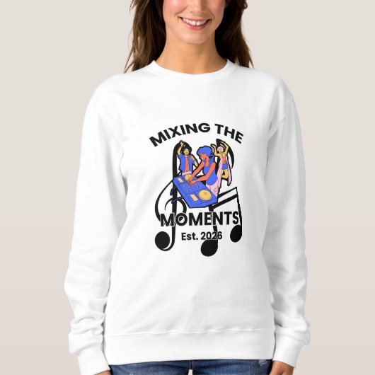 Retro DJ Muziekmix T-shirt (Voorkant)