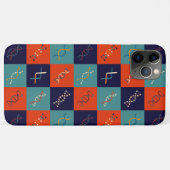 Retro DNA genetica stambiologie patroonset Case-Mate iPhone Case (Achterkant (horizontaal))