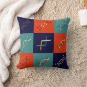 Retro DNA genetica stambiologie patroonset Kussen (Deken)