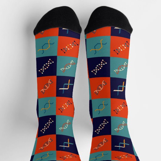 Retro DNA genetica stambiologie patroonset Sokken (Top)