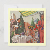 Retro Do Lunch nodigt Lady Friends samen uit Kaart (Voorkant)