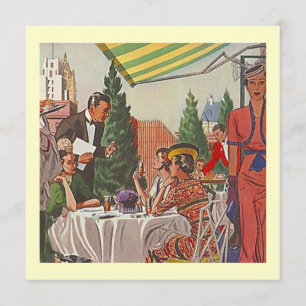 Retro Do Lunch nodigt Lady Friends samen uit Kaart