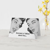 Retro Do Tell Birthday Kaart (Gele Bloem)