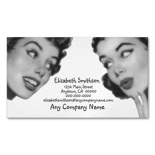 Retro Do Tell Magnetisch Visitekaartje (Voorkant)