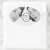 Retro Do Tell Ovale Sticker (Tas)