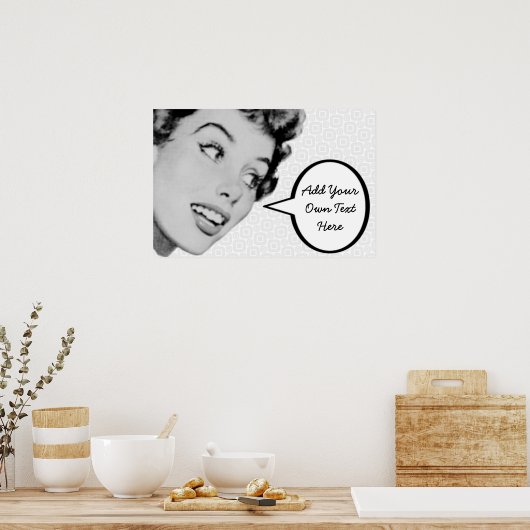 Retro Do Tell Poster (Keuken)