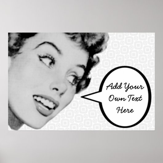 Retro Do Tell Poster (Voorkant)