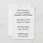 Retro Do Tell Surprise Birthday Party V2 Kaart (Achterkant)