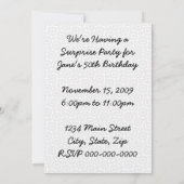 Retro Do Tell Surprise Party Kaart (Achterkant)