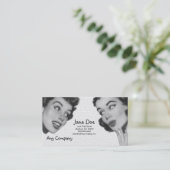 Retro Do Tell Visitekaartje (Staand voorkant)