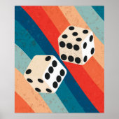 Retro Dobbelsteen Muur Kunst Trendy Prints Voelt G (Voorkant)