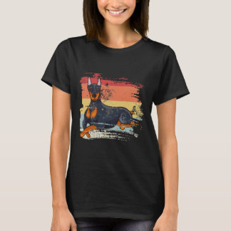 Retro Doberman Dog T-shirt