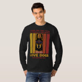Retro Doberman twee soorten mensen T-shirt (Voorkant volledig)