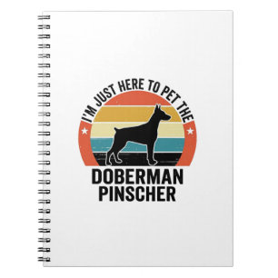 Retro Dobermann Pinscher Hond Liefhebber Shirt Ont Notitieboek