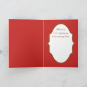 retro Dochter Kerstkaart toevoegen Feestdagen Kaart (Binnen)