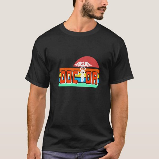 Retro DOCTOR Design Geweldige Cadeau T-shirt (Voorkant)