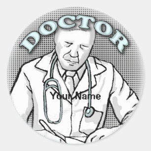 Retro Doctor sticker