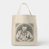 Retro doctor  tote bag (Achterkant)