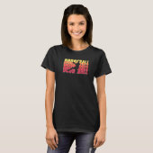Retro Dodgeball Dodgeball Player T-shirt (Voorkant volledig)