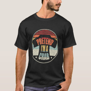 Retro Doe alsof ik een krab luie Halloween Co T-shirt