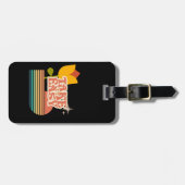 Retro DOE HET RUSTIG AAN Bagagelabel (Voorkant horizontaal)