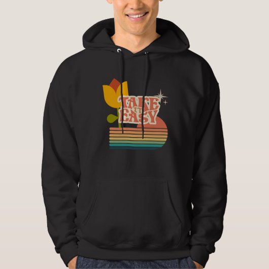 Retro DOE HET RUSTIG AAN Hoodie (Voorkant)