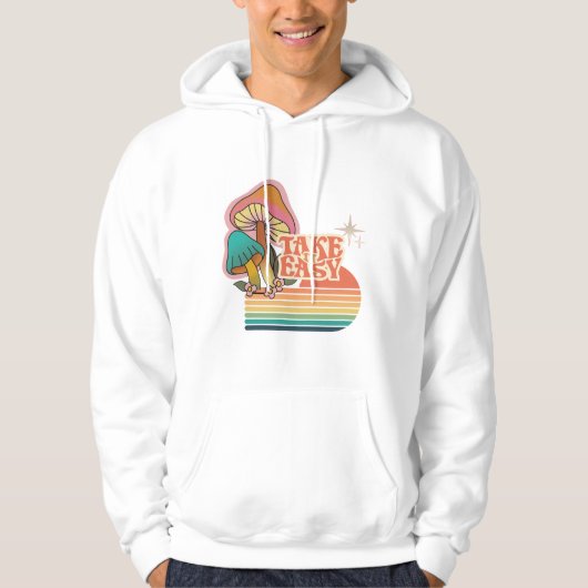 Retro DOE HET RUSTIG AAN Hoodie (Voorkant)