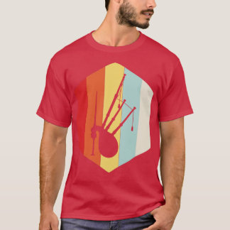 Retro doedelzak silhouet t-shirt