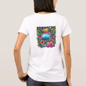 Retro doet denken aan de jaren 80 televisie tropis t-shirt (Achterkant)