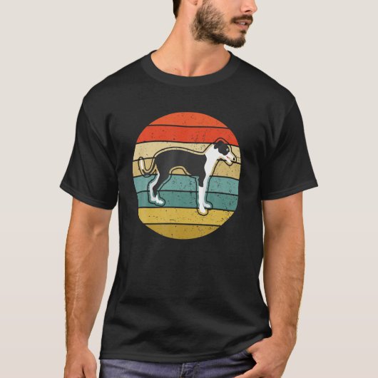 Retro Dog Cool Greyhound Dog Animal T-shirt (Voorkant)