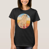 Retro Dog Cute Animal Puggle T-shirt (Voorkant)